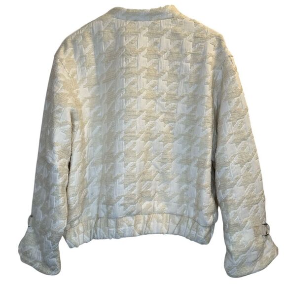 ZARA Vintage Quilted Cream Sherpa Jacket NWT - Picture 7 of 15